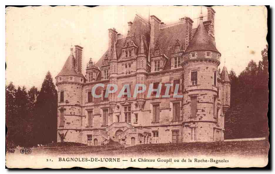 CPA Bagnoles De L Orne Le Chateau Goupll ou de la Roche Bagnoles