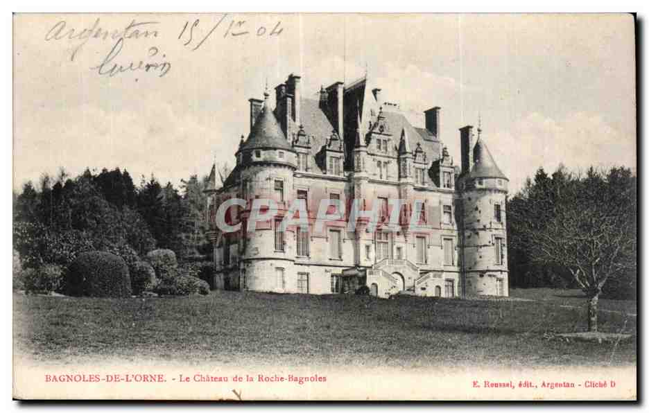 CPA Bagnoles De L Orne Le Chateau de la Roche Bagnoles