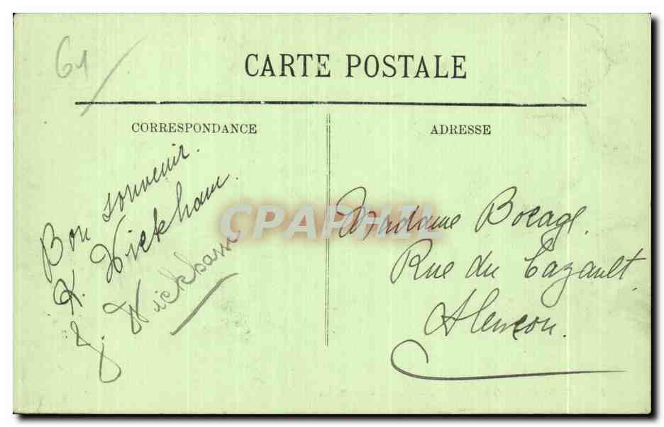 CPA Bagnoles De L Orne Le Gue aux Biches LL — Verso