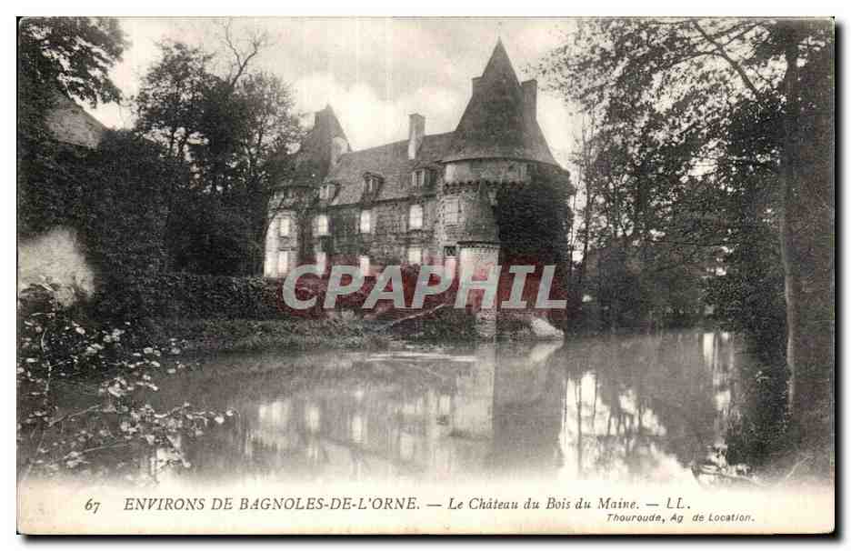 CPA Environs De Bagnoles De L Orne Le Chateau du Bois du Maine LL