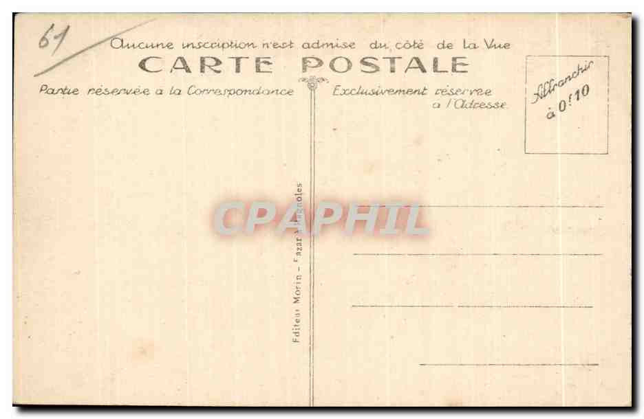 CPA Bagnoles De L Orne Le lac — Rückseite