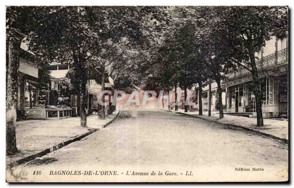Bagnoles-de-l'Orne - Die Avenue de la Gare — Édition Motte, n°116