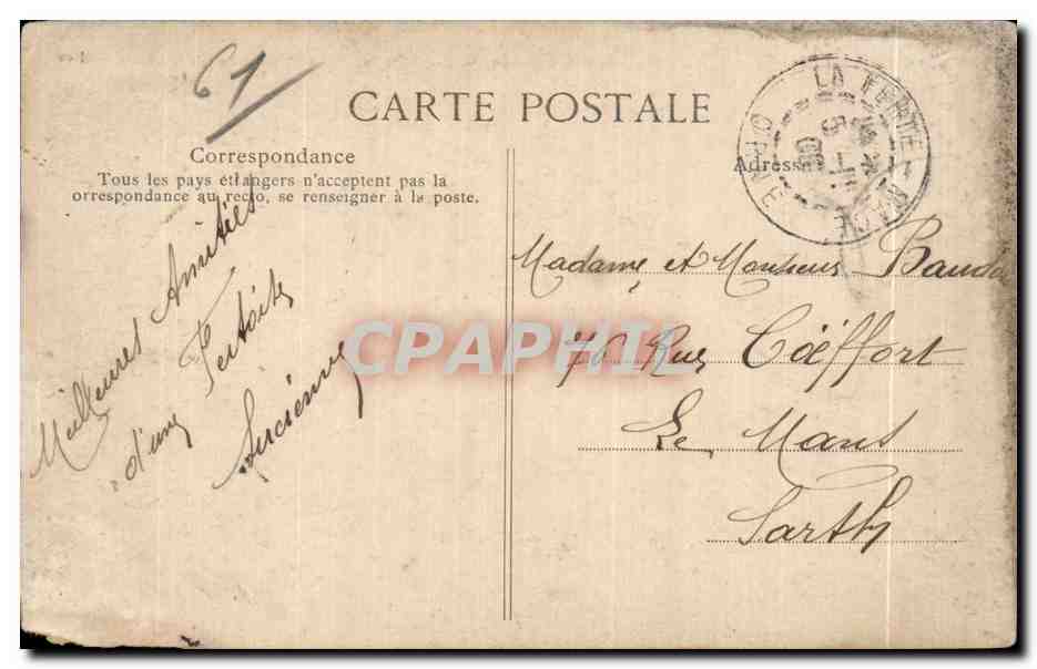 Dintorni di Bagnoles-de-l'Orne - Castello del Gué aux Biches — La Normandia, n°377 — Verso