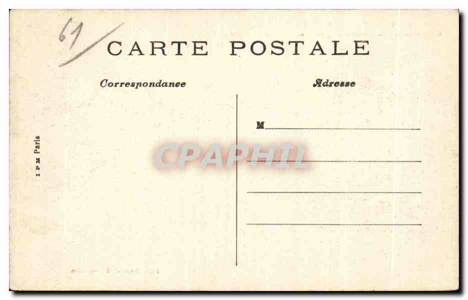 CPA Bagnoles De L Orne Chateau de la Roche Bagnoles — Rückseite