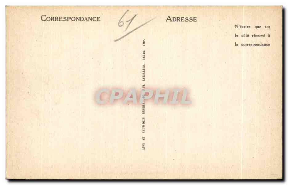 Bagnoles-de-l'Orne — Ein Eckbereich des Parks und das Municipale Casino — Georges Turk Arch. — LL. — n° 318 — Rückseite