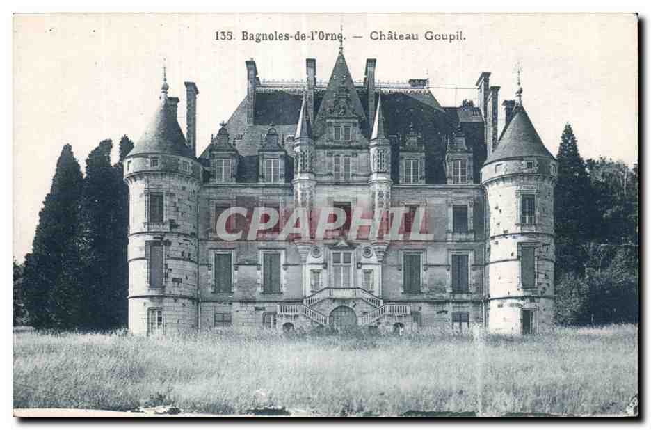 CPA Bagnoles De l Orne Chateau Goupil