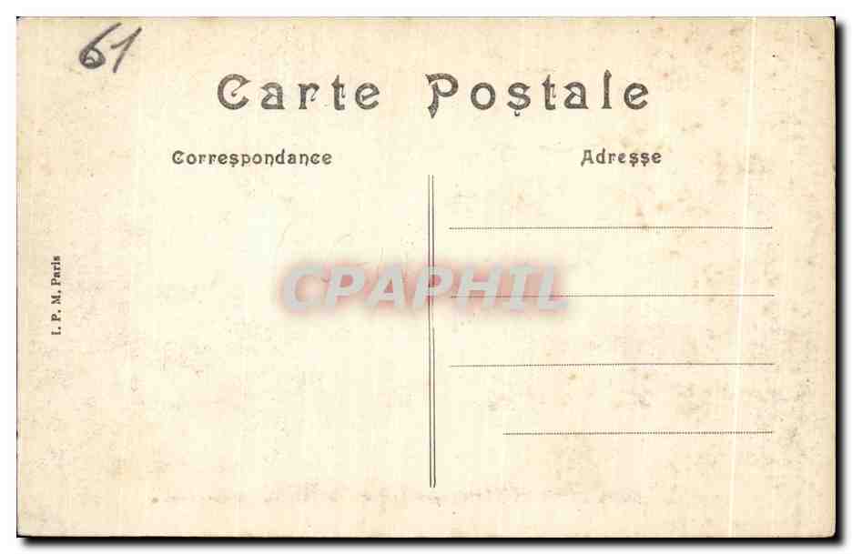 CPA Environs de Bagnoles De l Orne Chateau de couterne AD — Rückseite