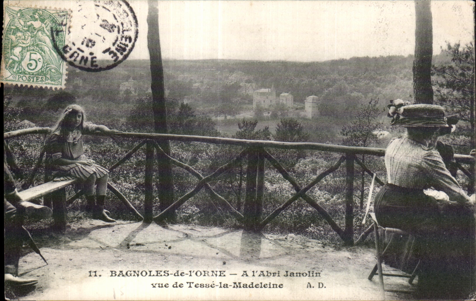 Bagnoles-de-l'Orne — A l'Abri Janolin — vue de Tessé-la-Madeleine — A. D.