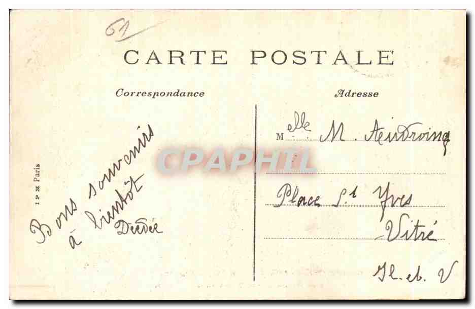 Bagnoles-de-l'Orne — A l'Abri Janolin — vue de Tessé-la-Madeleine — A. D. — Rückseite