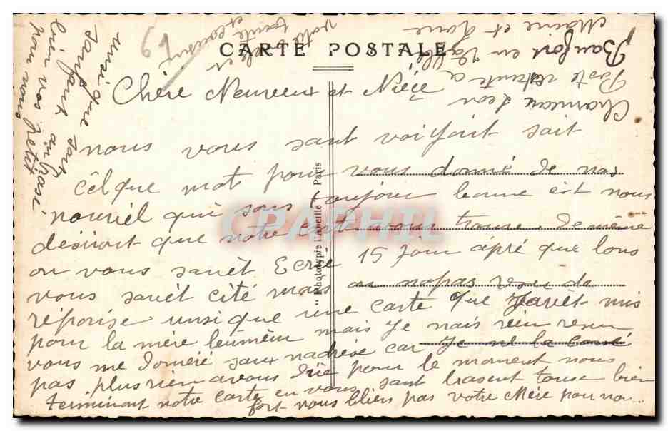 CPA Bagnoles De L orne la Chapelle et les Escaliers — Rückseite