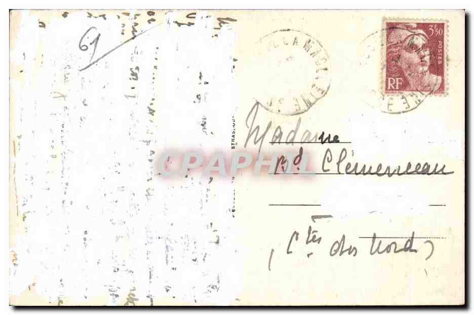 CPA Bagnoles de L Orne Roure de Tesse la Madeleine pres de l etablissement Thermal — Rückseite