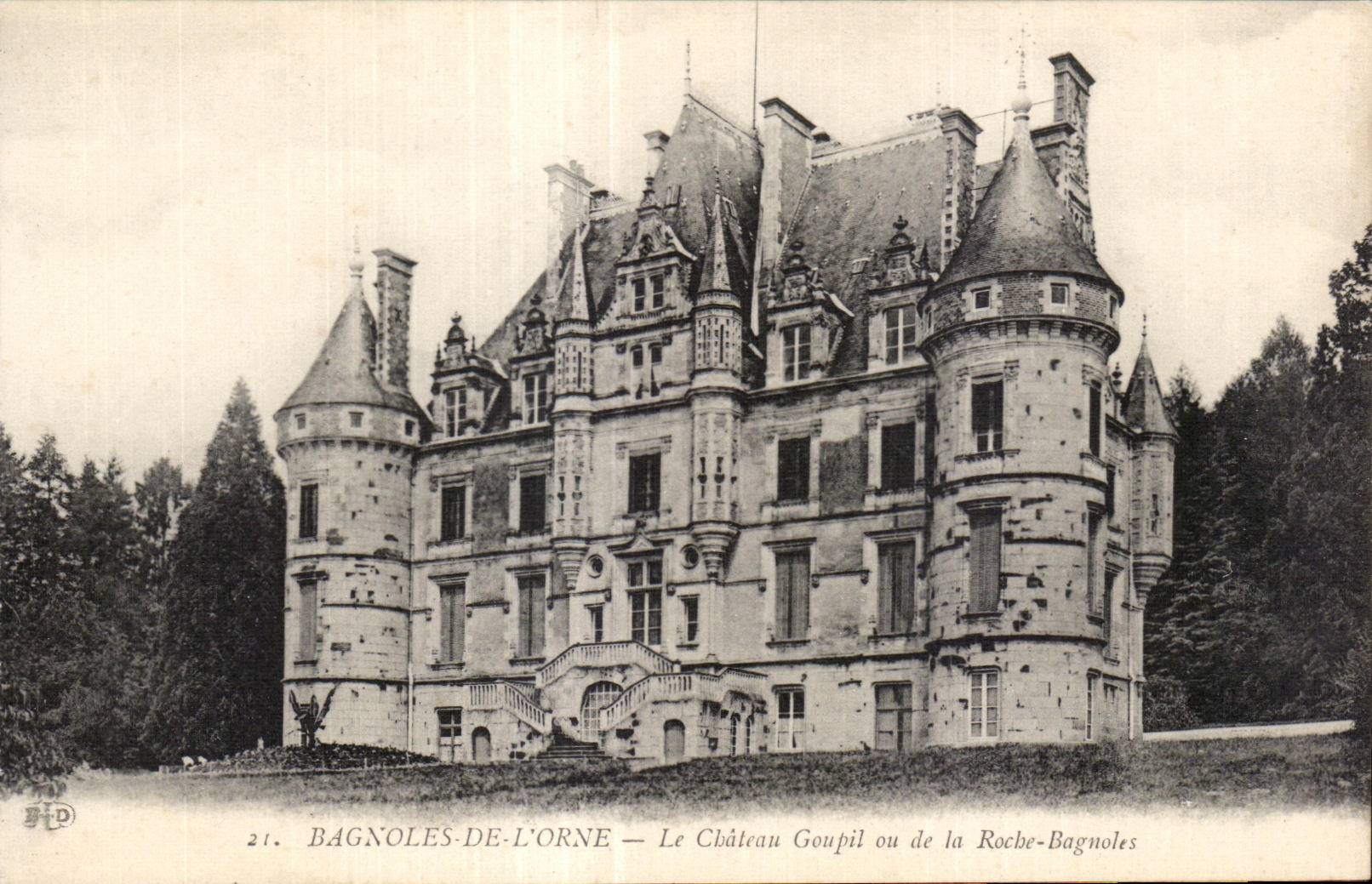 Bagnolles-de-l'Orne — Le Château Goupil ou de la Roche-Bagnoles — éditeur B.P.D. n°21