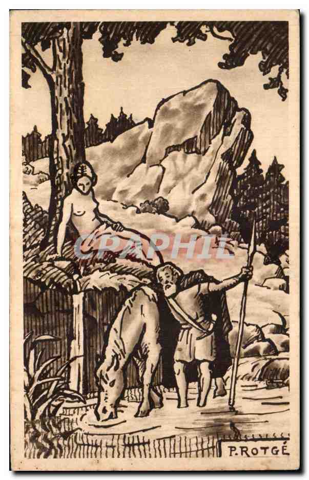 Cartolina d'epoca Stazione Termale di Bagnoles de L'Orne Tesse la Madeleine