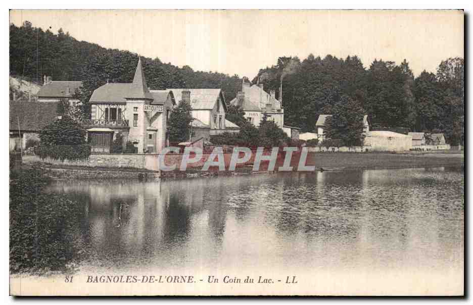 CPA Bagnoles de L Orne Un Coin du Lac