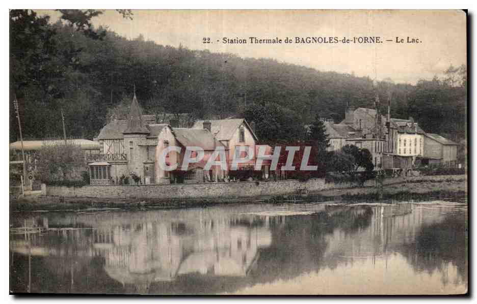 Thermal Station of BAGNOLES-de-TORNE — The Lake — Publisher Martin, n°22