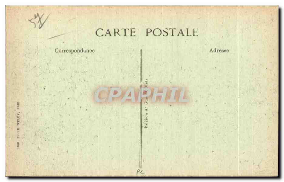 CPA Metz Pont et digue de la Pucelie — Rückseite