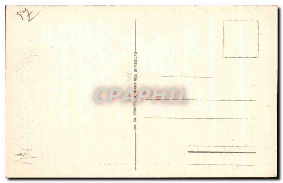 CPA Metz La Nouvelle Gare — Verso
