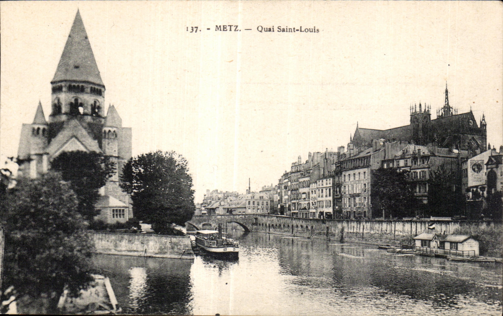 CPA Metz Quai Saint Louis
