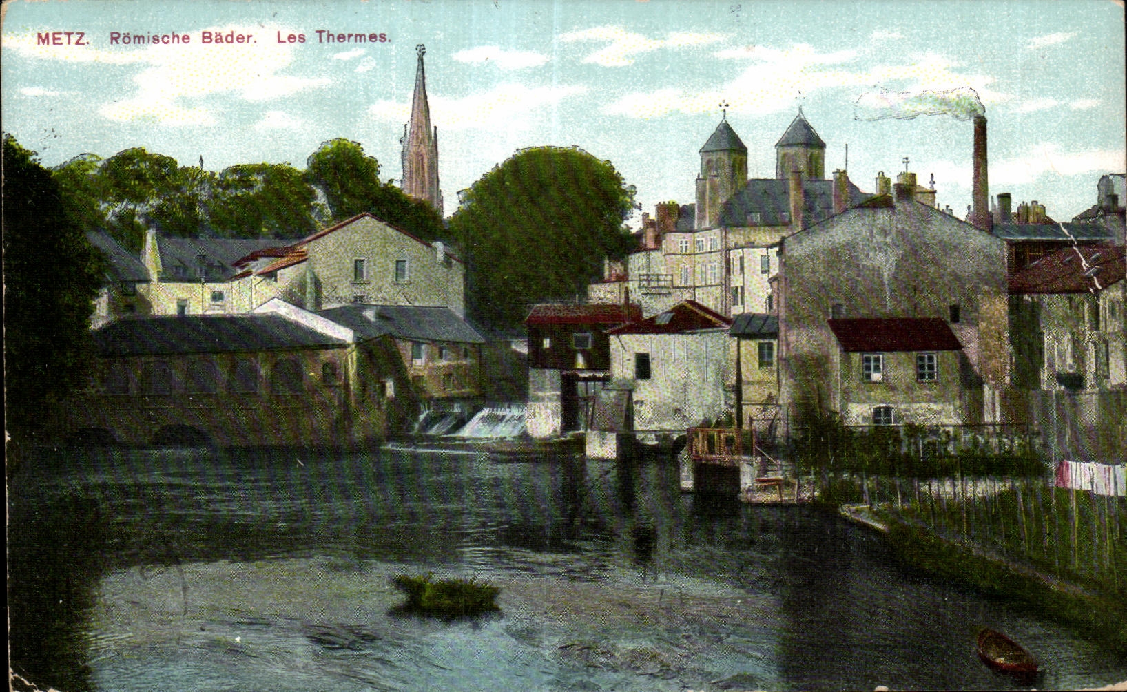 CPA Metz Romische Bader Les Thermes