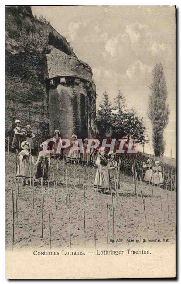 Costumes Lorrains — Lothringer Trachten — Éditeur G. Foraster, Matz, n° 301