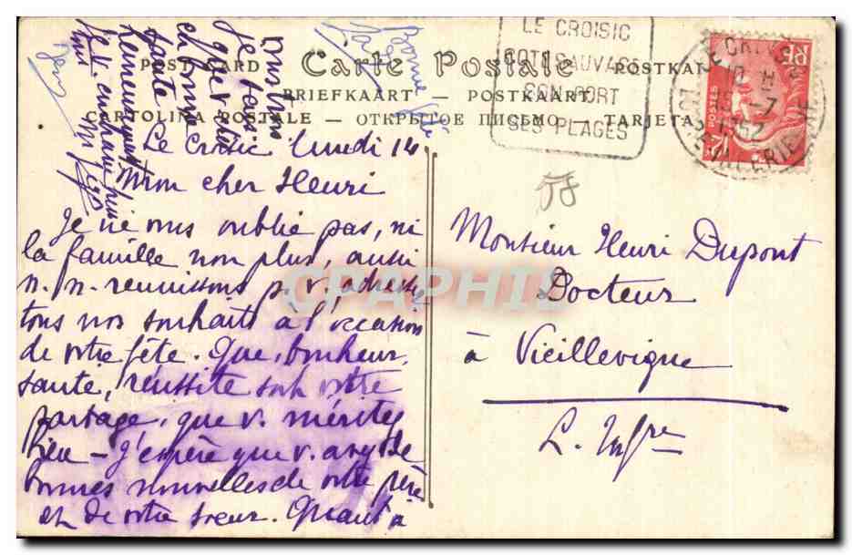 CPA Clamecy Eglise Saint Mrtin le Sommel de la Tour — Rückseite