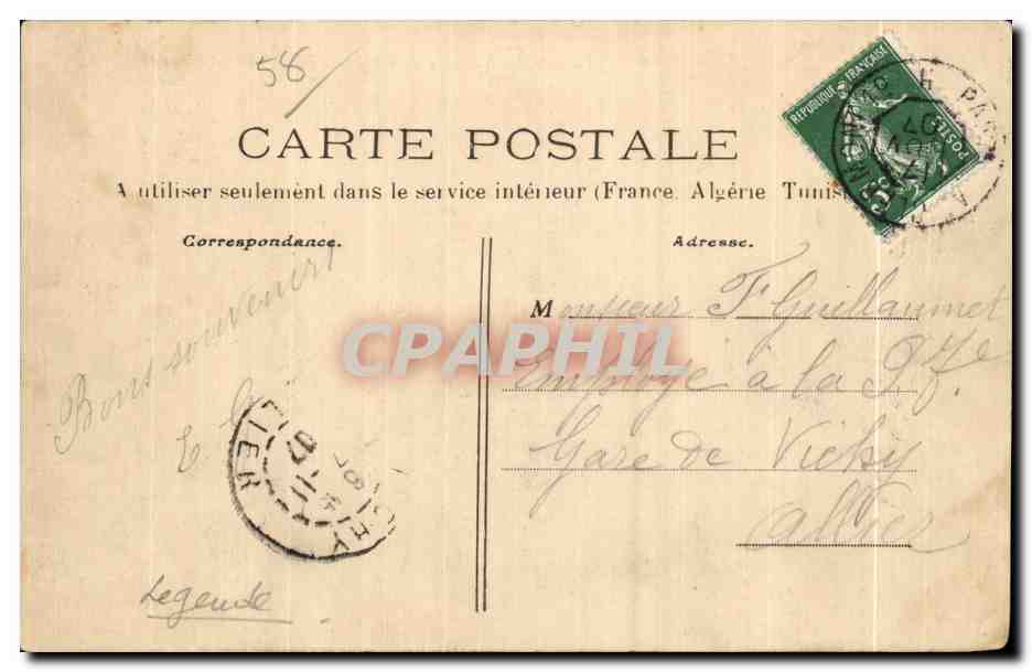 Légende de Saint-Saulge — L'Étang de Ranceau — Éditeur non visible — Verso
