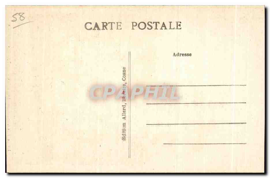 CPA Nievre Environs de Cosne sur Loire Eglise de Saint Pere — Rückseite