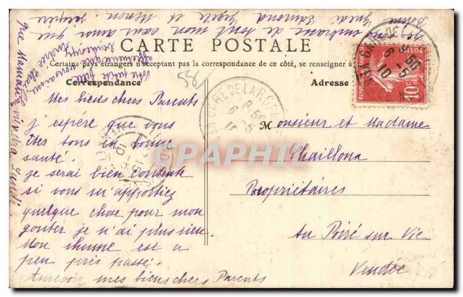 CPA Clamecy Eglise Saint Martin — Rückseite