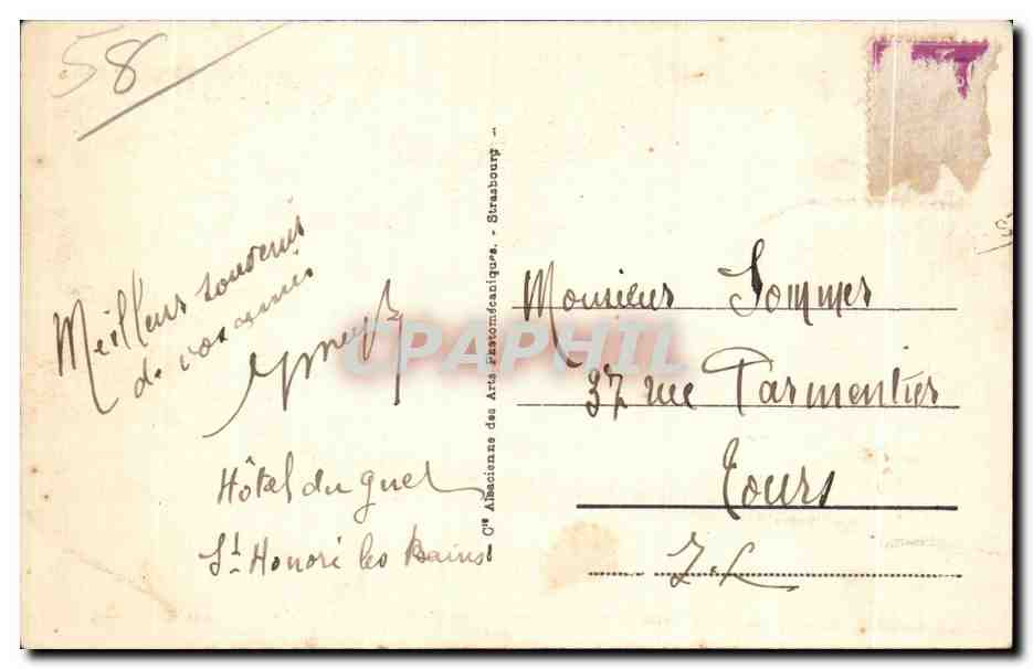St-Honoré-les-Bains - Providence des Voies Respiratoires - Le pavillon des Fleurs — LL — Verso