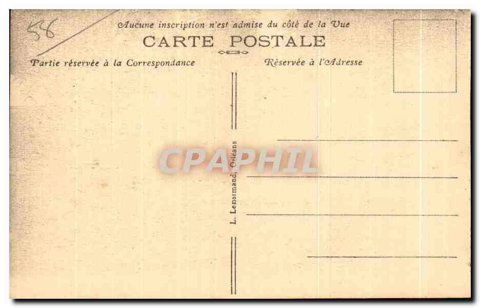 CPA Cosne Sur Loire Eglise Sainte Agnan — Rückseite
