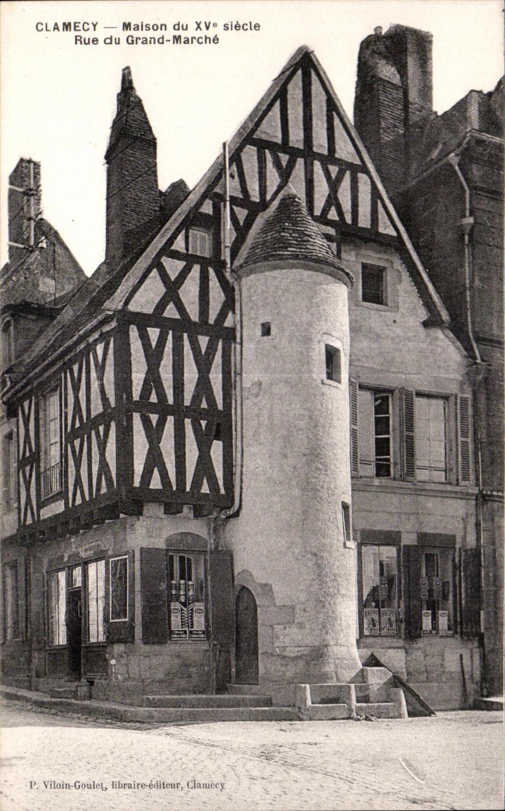 CPA Clamecy Maison du Rue du Grand Marche