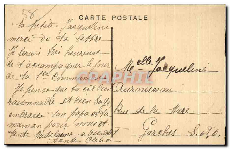CPA Nevers Le Palais Ducal Vu de la Cathedrale — Rückseite