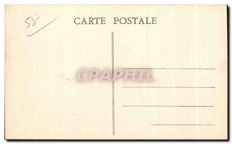 CPA Nievre Le Vieux Dun La Cure Le Pont et les Rochers — Rückseite