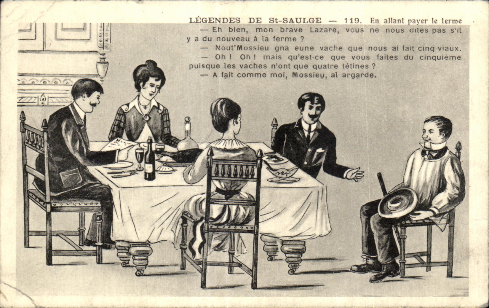 Légendes de St-Saulge — 119. En allant payer le terme — Édition Pautrel