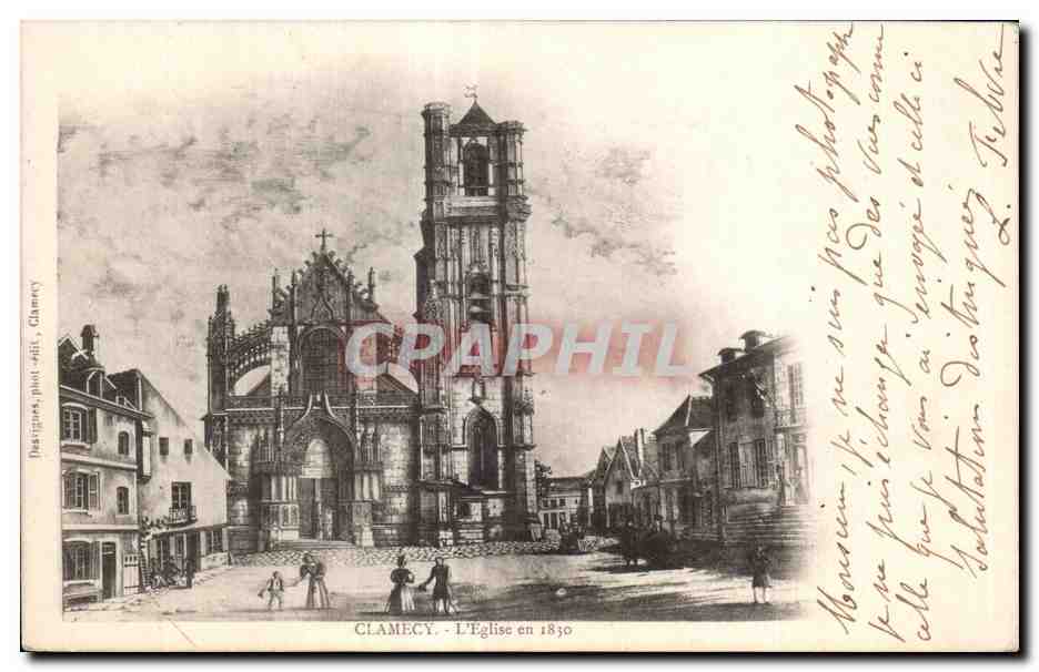 CPA Clamecy L Eglise en 1830