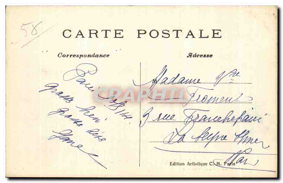 CPA Other Bonheur (Ropsa Labourage Nivernais — Rückseite