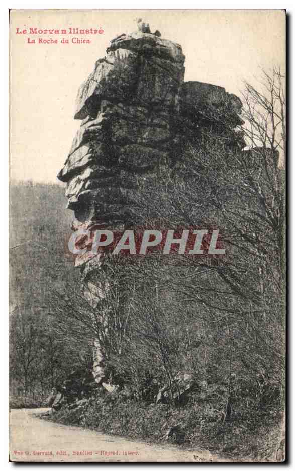 CPA Le Morvan Illustre La Roche du Chien