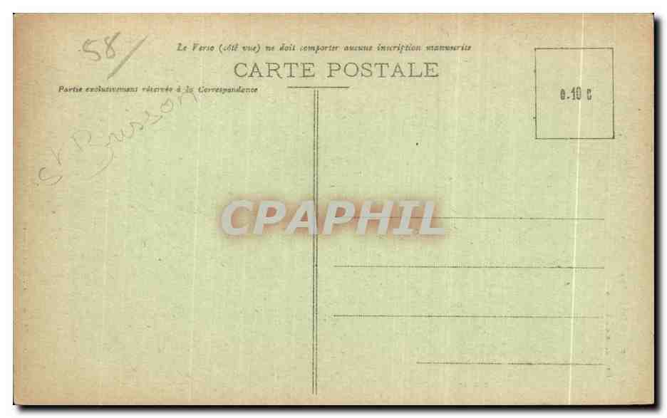 CPA Le Morvan Illustre La Roche du Chien — Rückseite