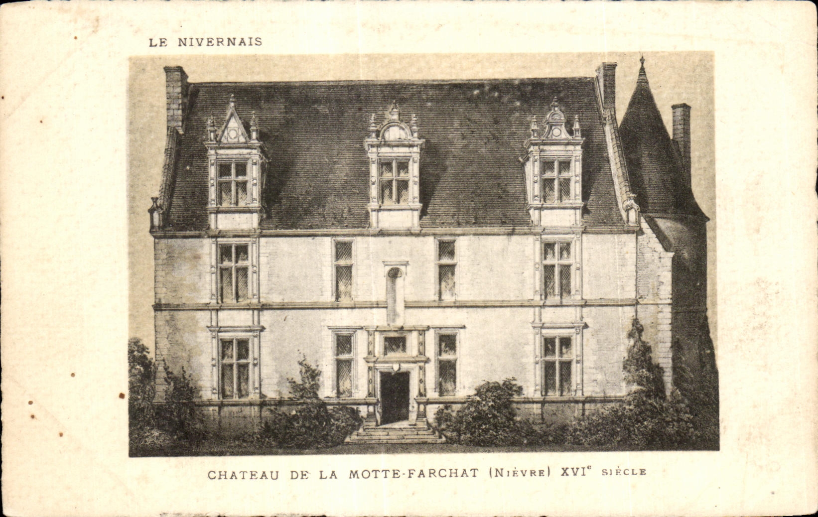 CPA Nievre Chateau De La Motte Farchat Le Nivernais