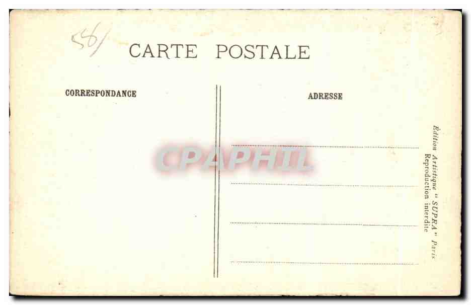 CPA Nievre Chateau De La Motte Farchat Le Nivernais — Rückseite