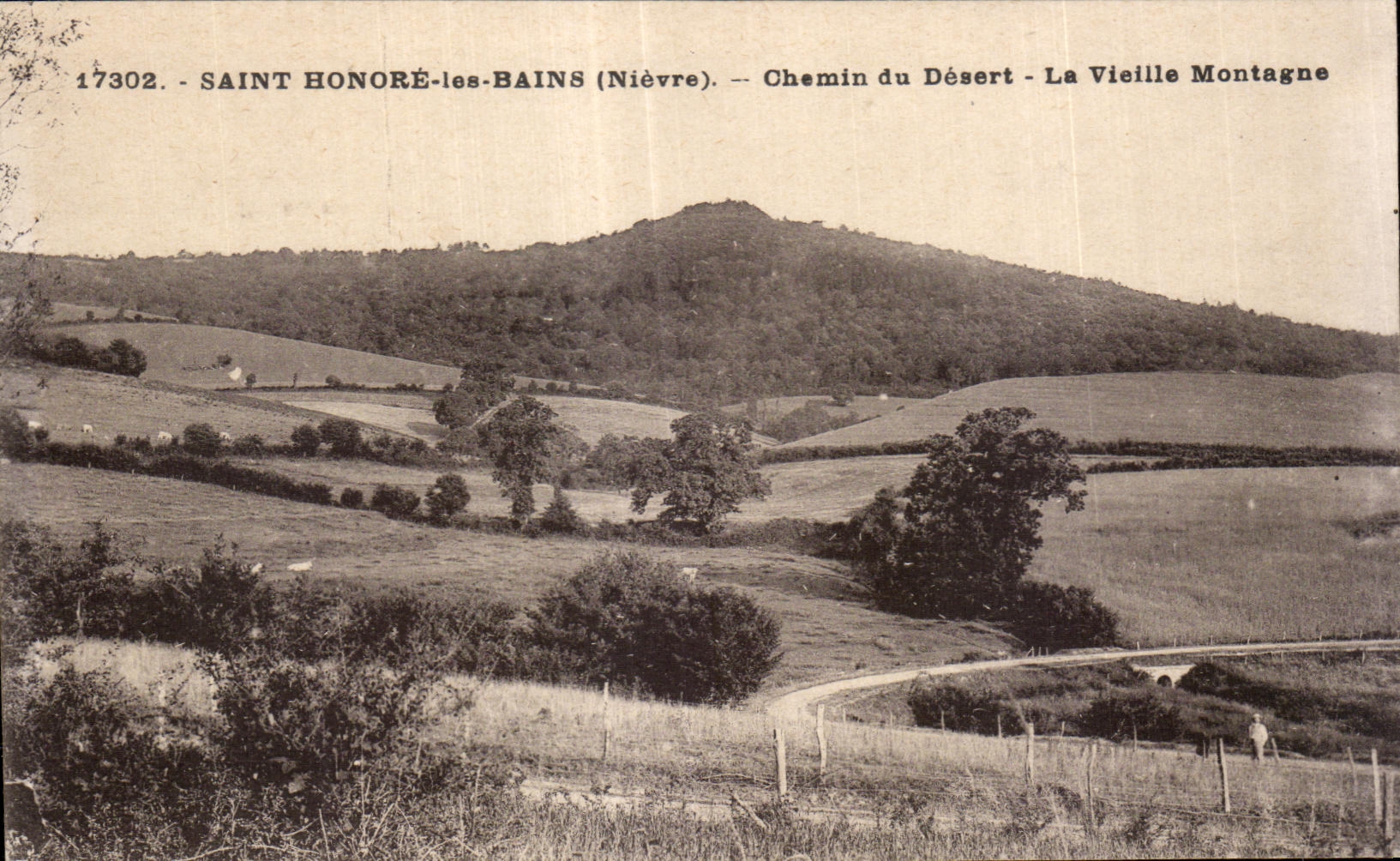 CPA Nievre Saint Honore les Bains Chemin de Desert La Vieille Montagne