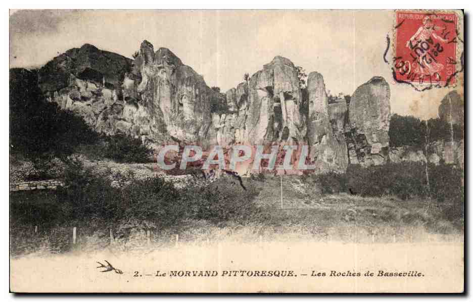 Le Morvand pittoresque — Les Roches de Basseville — éditeur non visible, n° 2