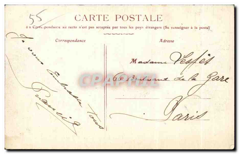 Saint-Mihiel — Manœuvres d'Artillerie dans la Woëvre — Ch. Foliguet, phot.-édit. — Reverso