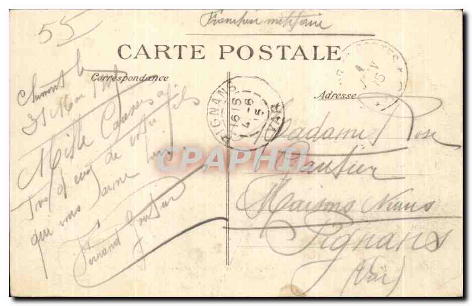 CPA Clermont En Argonne Vue prise de la Place — Rückseite