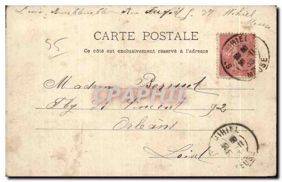 CPA Saint Mihiel La Gare — Rückseite