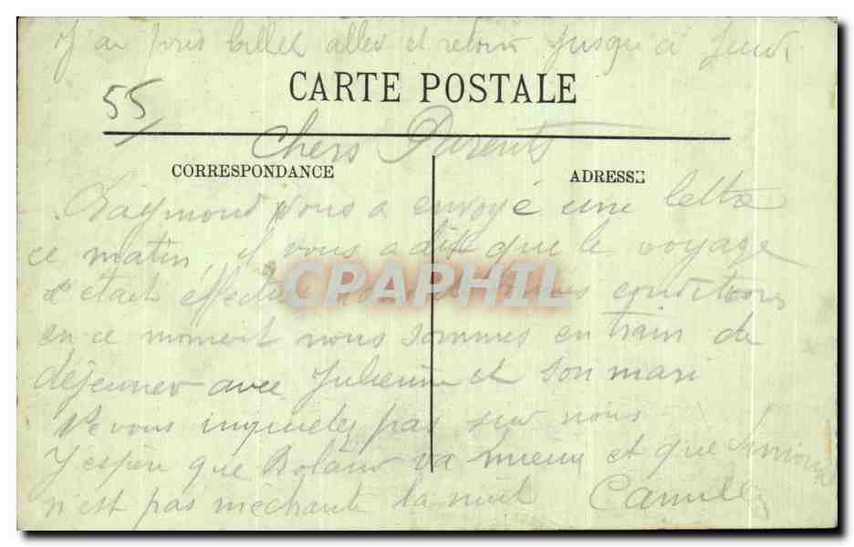 CPA Bar Le Duc La porte du Chateau Enfants — Rückseite