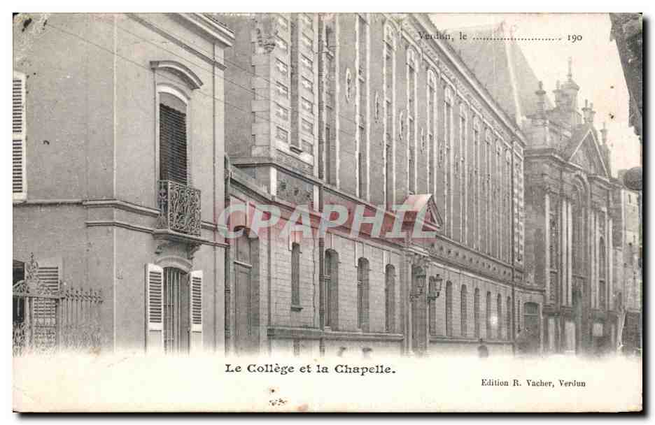 CPA Verdun le Le College et la Chapelle