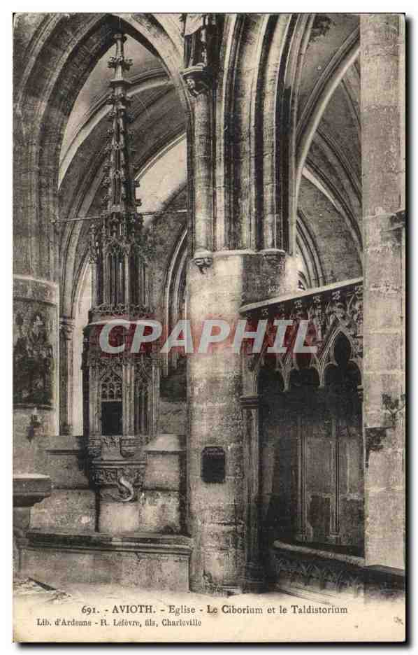 CPA Avioth Eglise Le Ciborium et le Taldistorium