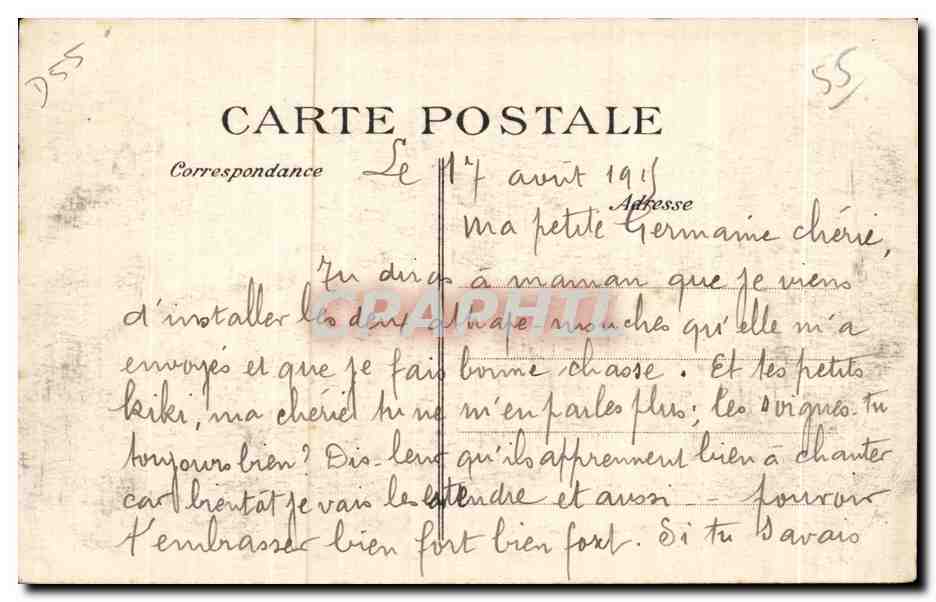 CPA Clermont En Argonne L Eglise Clermont In Argonne The church Revigny — Rückseite