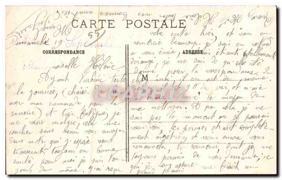 CPA Guerre Vise Paris En Argonne (Meuse) La Distribution de la soupe sous bois — Rückseite
